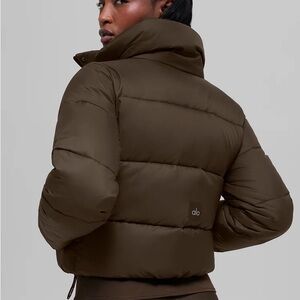 Alo Gold Rush Puffer Jacket Brown
